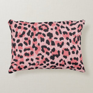 Cojín Decorativo Piel leopardo: textura vintage sin costuras