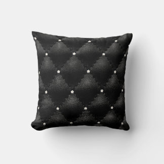 Cojín Decorativo Piel negra con aspecto de flor suave y delgada