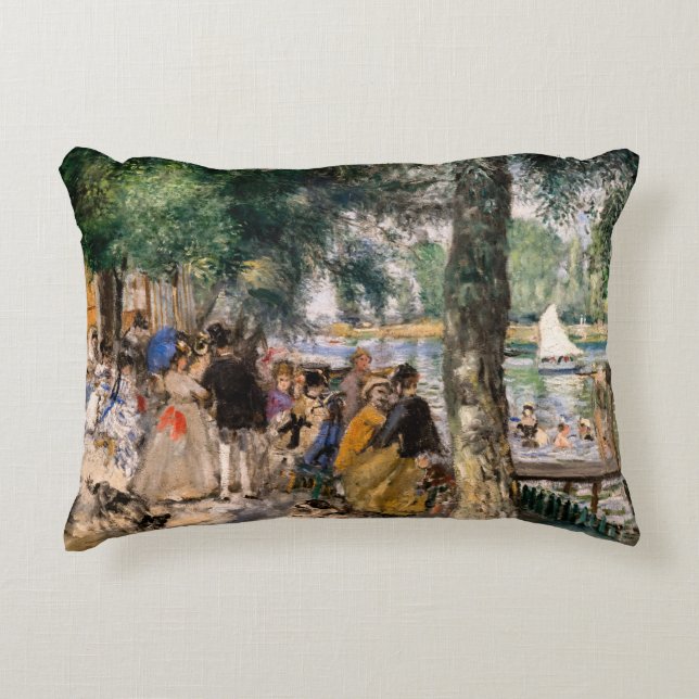 Cojín Decorativo Pierre-Auguste Renoir - Bañarse en el Sena (Anverso)