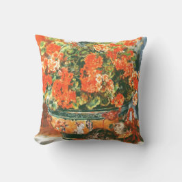 Cojín Decorativo Pierre-Auguste Renoir Geraniums And Cats