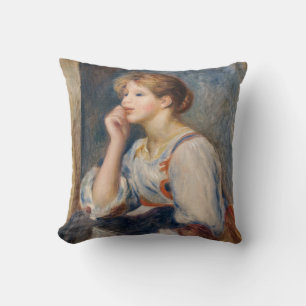 Cojín Decorativo Pierre-Auguste Renoir - Mujer con una Carta