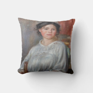 Cojín Decorativo Pierre-Auguste Renoir - Mujer joven sentada