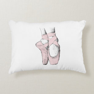 Cojín Decorativo Pies de Bailarina en Puntas #1 Rosa Claro