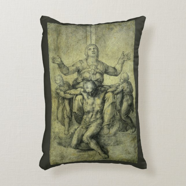 Cojín Decorativo Pieta de Miguel Ángel para Vittoria Colonna (Frente (Vertical))