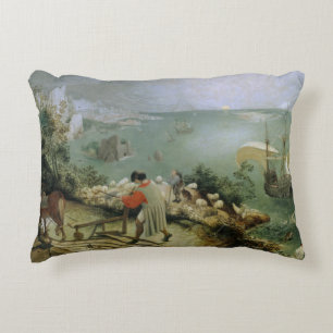 Cojín Decorativo Pieter Bruegel, el anciano y paisaje otoñal de Ica