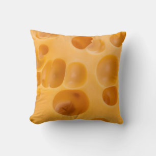Cojín Decorativo Pieza de queso aislada, bonito diseño