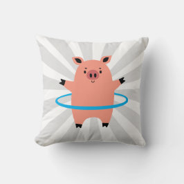 Cojín Decorativo Pig Hula Hoop