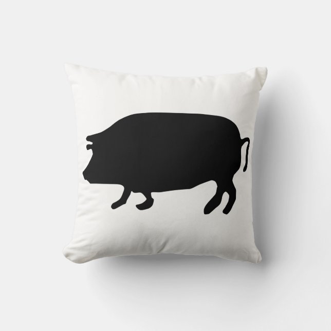 Cojín Decorativo Pig Silhouette (Anverso)
