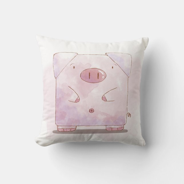 Cojín Decorativo Piggie cutie (Anverso)