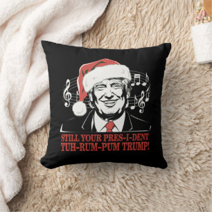 Cojín Decorativo Pijama divertido de Navidad del presidente Trump f