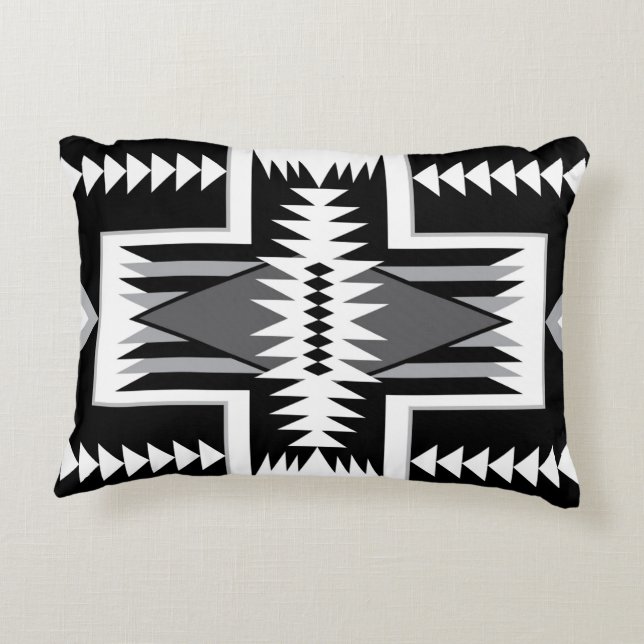 Cojín Decorativo Pila de acento Navajo Design-8 (Reverso)