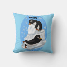 Pila de dormir con pingüinos