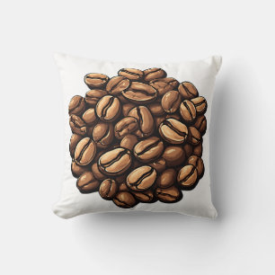 Cojín Decorativo Pila de Granos de Café