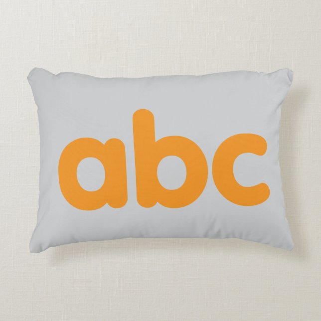 Cojín Decorativo Pilar ABC primario lúdico (Anverso)