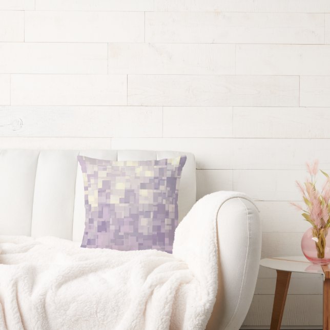Cojín Decorativo Pilar abstracto de 'Cubos de lavanda' (Sofá)