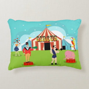 Cojín Decorativo Pilar acento circo vintage