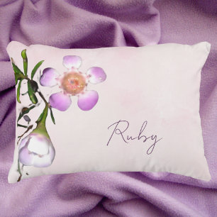 Cojín Decorativo Pilar acento de flor de cera botánica