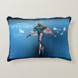 Cojín Decorativo Pilar acento de zodiaco universal-capricornio