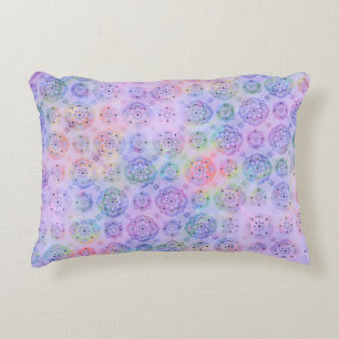 Cojín Decorativo Pilar acento del patrón de color de agua pastel