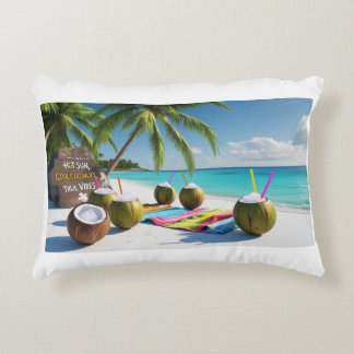Cojín Decorativo Pilar acento - Pilar tropical de playa