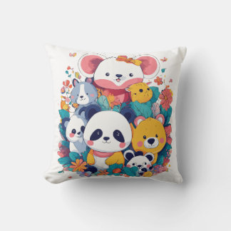 Cojín Decorativo Pilar animal personalizado - Pandas Cute, Koala, O