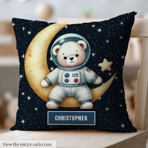 Cojín Decorativo Pilar astronauta bebé con peluche personalizado