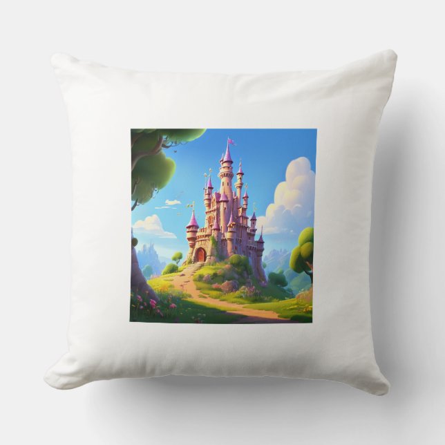 Cojín Decorativo Pilar blanco de confort suave (Anverso)