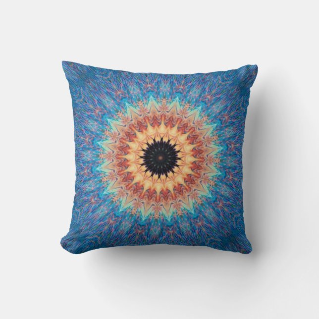 Cojín Decorativo Pilar "Blue Sunrise" (Anverso)