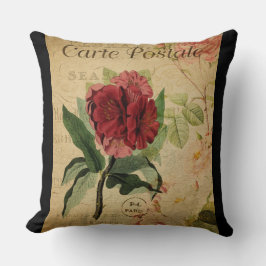 Cojín Decorativo Pilar botánico vintage - Rhododendron