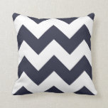 Cojín Decorativo Pilar Chevron con zigzag azul marino<br><div class="desc"></div>