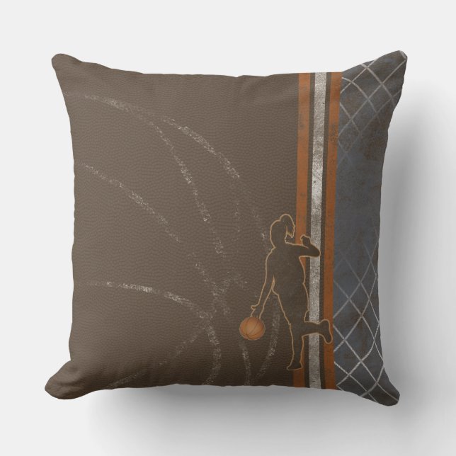 Cojín Decorativo Pilar chica de baloncesto (Anverso)