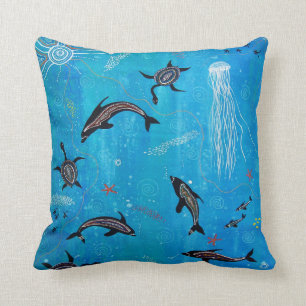 Cojín Decorativo Pilar/Cojín soñador de delfines
