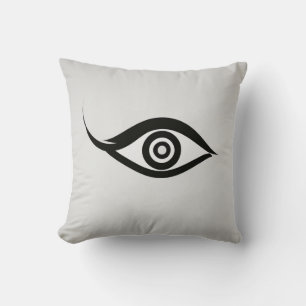 Cojín Decorativo "Pilar con el logotipo ocular Minimalista"