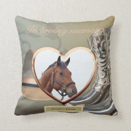 Cojín Decorativo Pilar conmemorativo de caballos personalizado