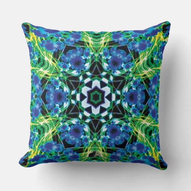 Cojín Decorativo Pilar cristalmarino Kaleidoscopio (Anverso)