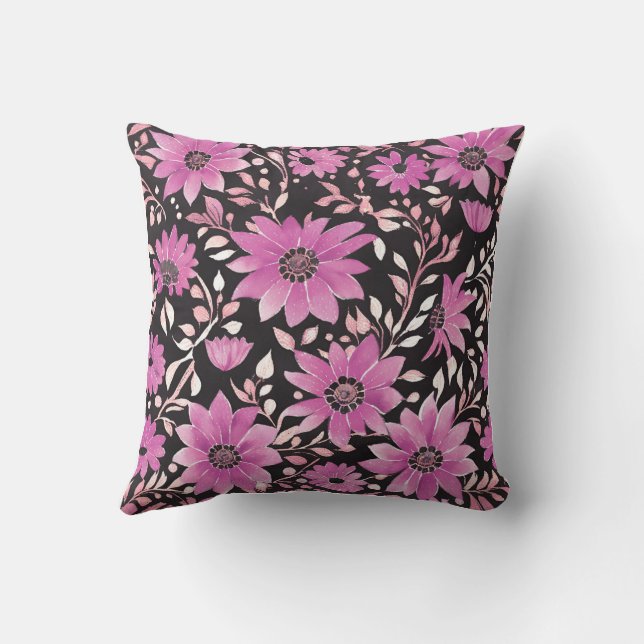 Cojín Decorativo Pilar cuadrado floral (Reverso )