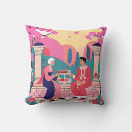 Cojín Decorativo Pilar cuadrado romántico - Encantador