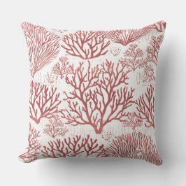 Cojín Decorativo Pilar de acento coral