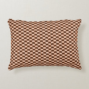 Cojín Decorativo Pilar de acento de acento de KNIT de NARANJA NEGRO