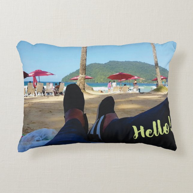 Cojín Decorativo Pilar de acento de algodón de grado A personalizad (Anverso)