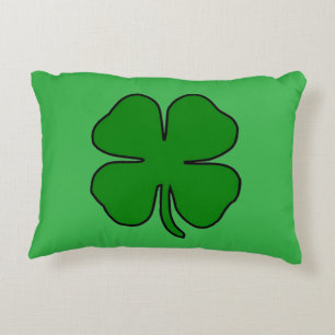 Cojín Decorativo Pilar de acento de amor de cuatro hojas