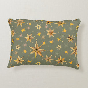Cojín Decorativo Pilar de acento de diseño de estrella de época