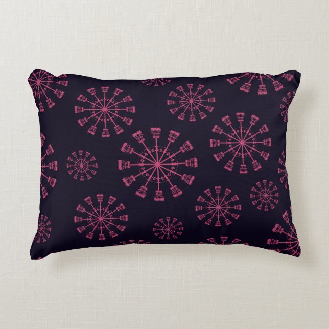 Cojín Decorativo Pilar de acento del cielo invernal (Anverso)