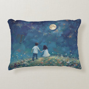 Cojín Decorativo Pilar de acento del cielo nocturno