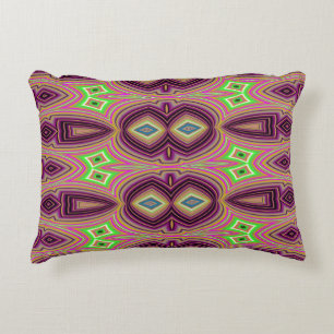 Cojín Decorativo Pilar de acento, diseño de tejido multicolor A