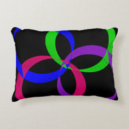 Cojín Decorativo Pilar de acento geométrico de intercambio multicol