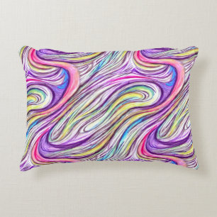 Cojín Decorativo Pilar de acento Pastel Swirlscape
