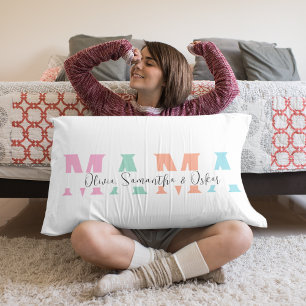 Cojín Decorativo Pilar de acento personalizado MAMA con nombre de n