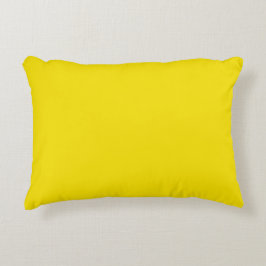 Cojín Decorativo Pilar de acento poliéster de 16" x 12", amarillo l