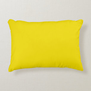 Cojín Decorativo Pilar de acento poliéster de 16" x 12", amarillo l
